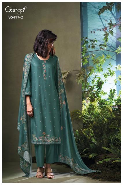 Ganga kenesi 5417 wax batik dress material wholesale